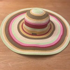 Colorful Striped Beach Hat